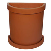 Jardinera Semicrculo Vela - Terracota
